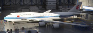 Boeing 747-8i Air China (4k) - no logo mirroring thumbnail 3