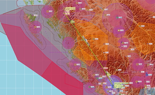 Vancouver to Terrace BC flight plans