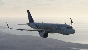 Delta Air (SkyTeam) White A320 Neo - 8K thumbnail 2