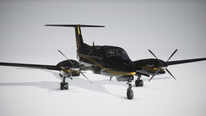  King Air Private Livery - BlackGold thumbnail 1