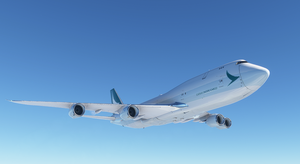 Boeing 747-8F Cathay Pacific Cargo (4k) - no logo mirroring thumbnail 3