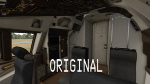 Boeing B747-8i Cockpit - Black-Grey with blue lighting thumbnail 2
