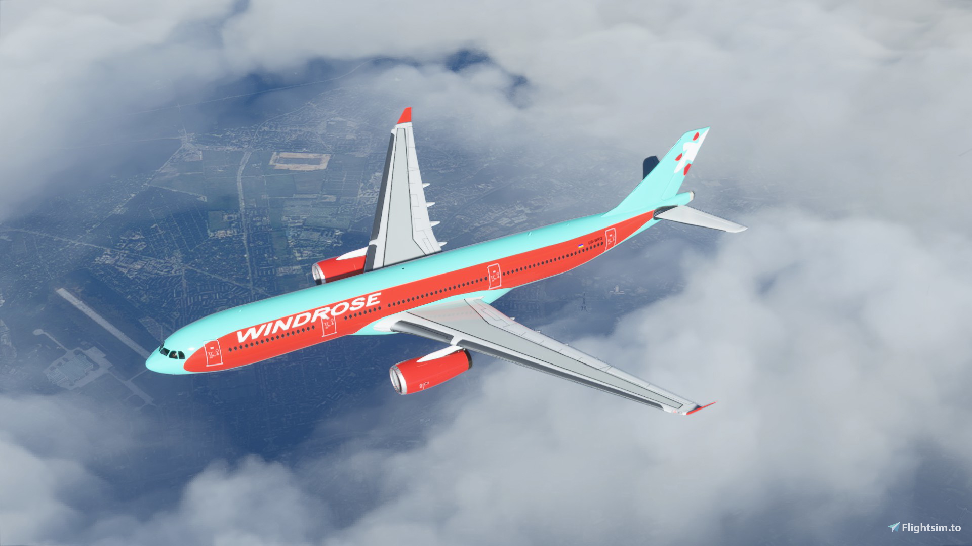 Windrose A330 livery (Ukraine) - Aircraft Liveries for MSFS