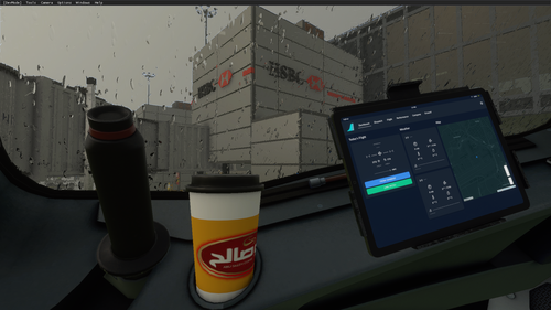 A32NX Flybywire Abu Saleh coffee cup