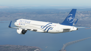 Delta Air (SkyTeam) White A320 Neo - 8K thumbnail 4