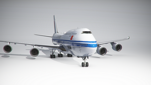 Boeing 747-8i Air China (4k) - no logo mirroring thumbnail 1