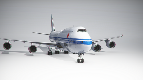 Boeing 747-8i Air China (4k) - no logo mirroring