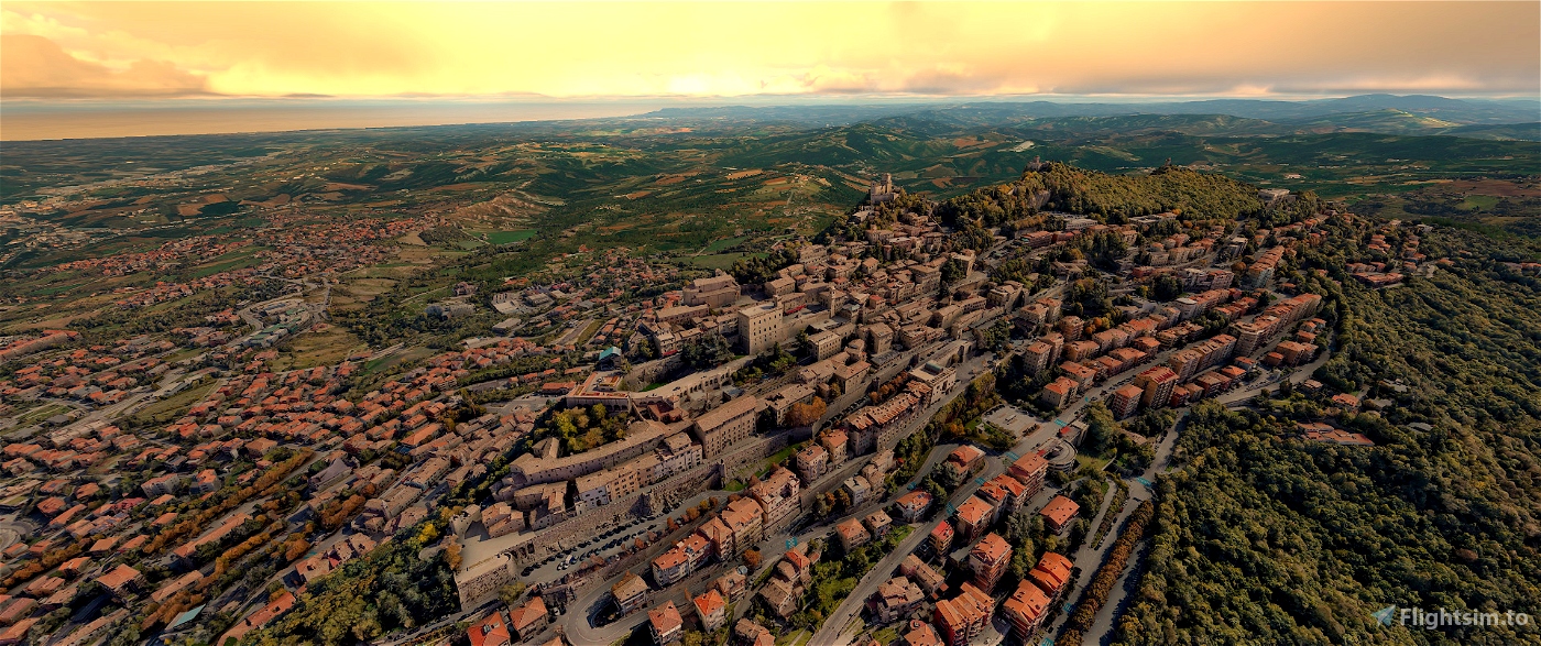 San Marino; Italy Microsoft Flight Simulator