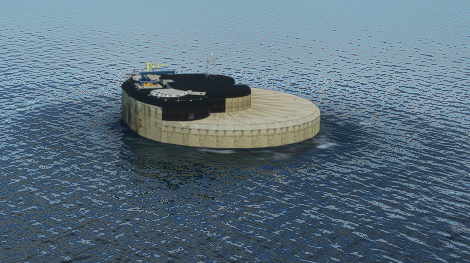 4 Solent Forts in the middle of the Solent, just South of Southampton