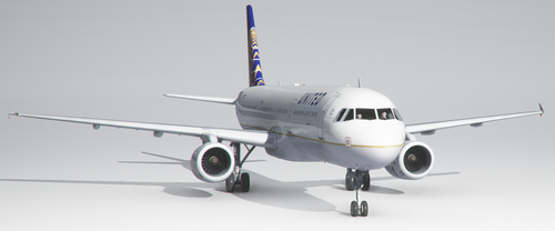 Airbus A321-200 United Airlines Old Colors