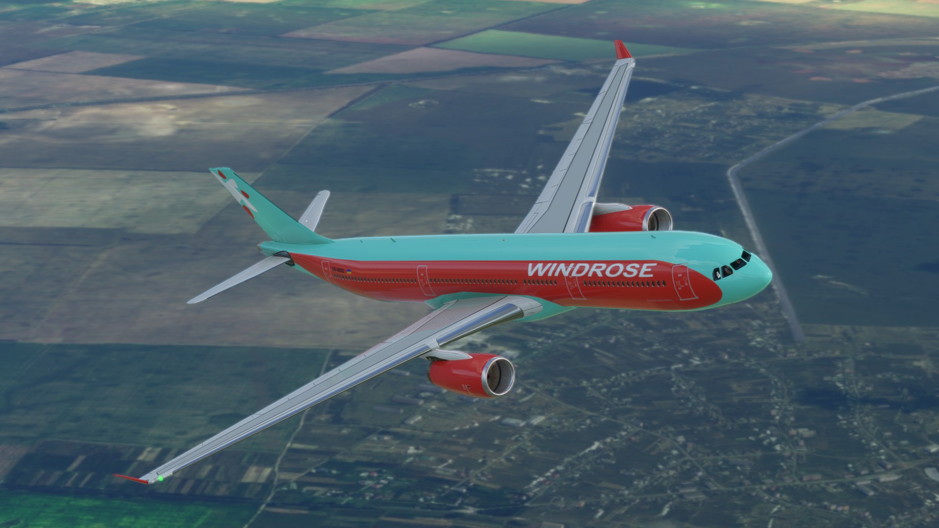 Windrose A330 livery (Ukraine) - Aircraft Liveries for MSFS
