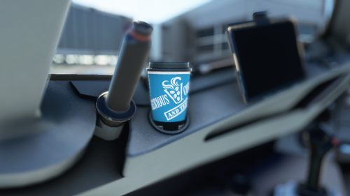 Flybywire A32NX Serious Coffee Cup
