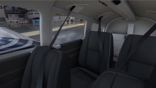 Piper PA44 Seminole - Dark Grey Interior with Dark Cockpit Panel