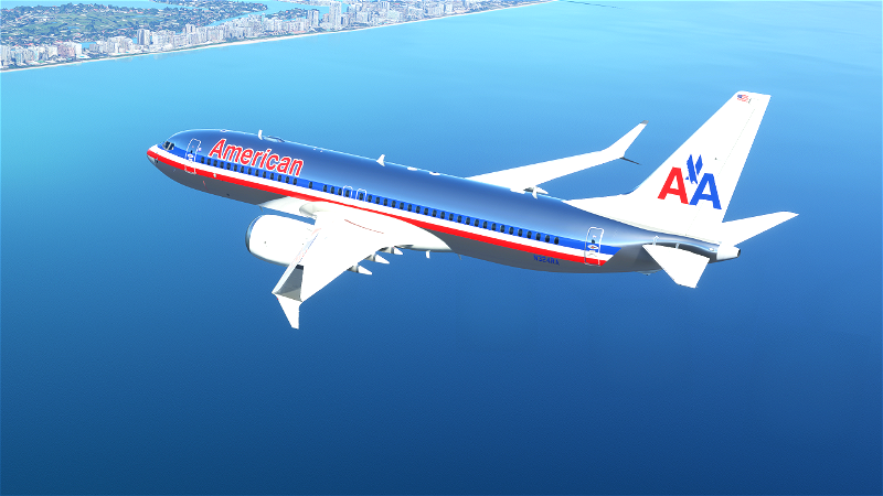 American Airlines B737 MAX (Metallic / Classic Livery) - [HD] for 