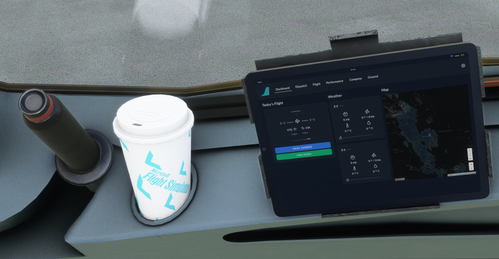 A32NX Coffee Cup - Aviators Livery