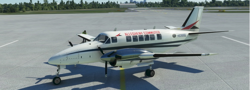 Beech 99 Allegheny Commuter-- Original Livery