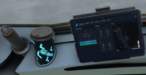 A32NX Coffee Cup - Test Pilot Livery