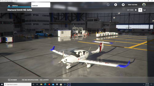 Diamond DA40 delta airlines livery