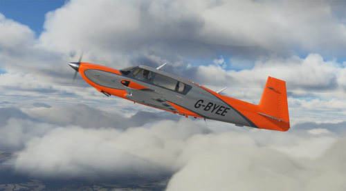 Metallic Orange Livery for Carenado Mooney