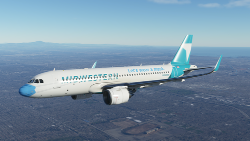 Midwestern "Let's wear a mask" A320 Neo - 8K