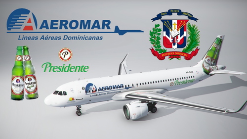 [A32NX] Aeromar Dominicana | Cerveza Presidente | New Update