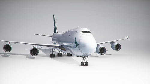 Boeing 747-8F Cathay Pacific Cargo (4k) - no logo mirroring