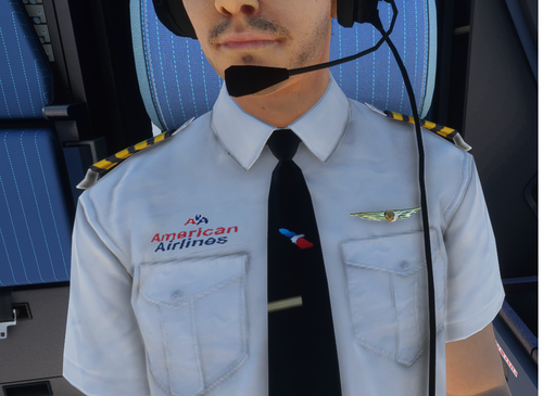 American Airlines   pilot shirt mod