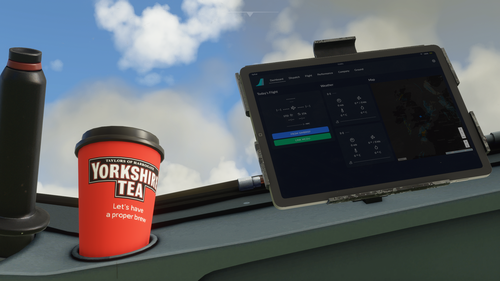 Yorkshire Tea Hot Drink Cup for the A32NX
