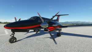King Air Private Livery - BlackRed thumbnail 2