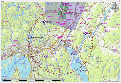 VFR Reporting Points Norway