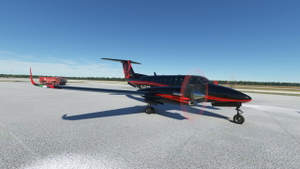 King Air Private Livery - BlackRed thumbnail 3