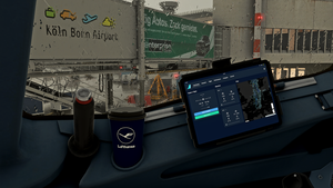A32NX | Lufthansa coffee cup skin [Black/White/Stained cover] thumbnail 4