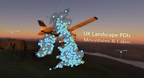 UK Landscape POIs (Lakes and Mountains) - 2020/2024