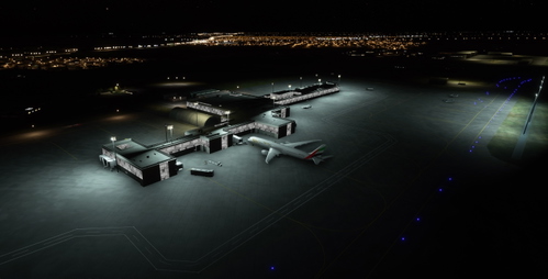 Colombia SKBQ Ernesto Cortissoz Luces de la Terminal-Terminal Lights