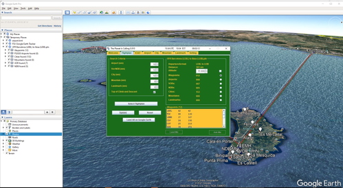 KML and Flightplan for Barcelona to Ibiza 