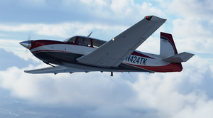 Slate Red (Inverted) Livery for Carenado Mooney thumbnail 2