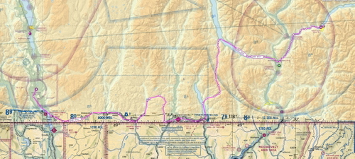 Nelson BC to Oliver BC VFR flight plan