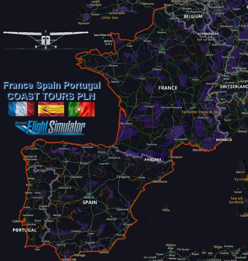 France Spain Portugal COAST TOURS PLN