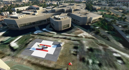 Helipad - Béziers hospital