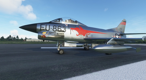Fiat G-91 US Air Force FU-863 'Dennis the Menace'