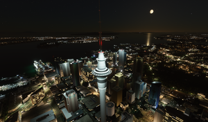Auckland New Zealand (hand crafted, no photogrammetry) Now with night lighting. thumbnail 13