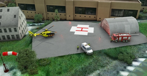 Helipad - Aurillac hospital