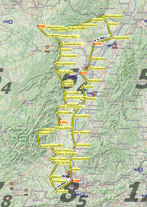 Plan de Vol en Alsace ( Flight plan in Alsace  )