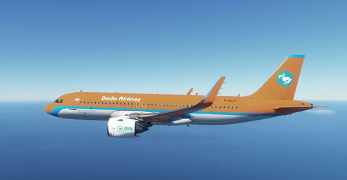 Dodo Airlines A320neo in all Four Colours