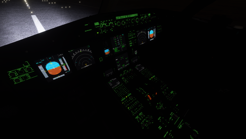A320NX FBW (Black Cockpit / Green Lighting)