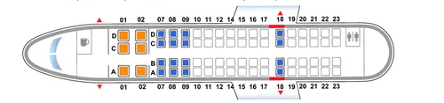 CRJ 700 Cabin Layout for SLC