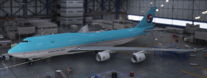 Boeing 747-8F Korean Air Cargo (4k) - no logo mirroring thumbnail 4