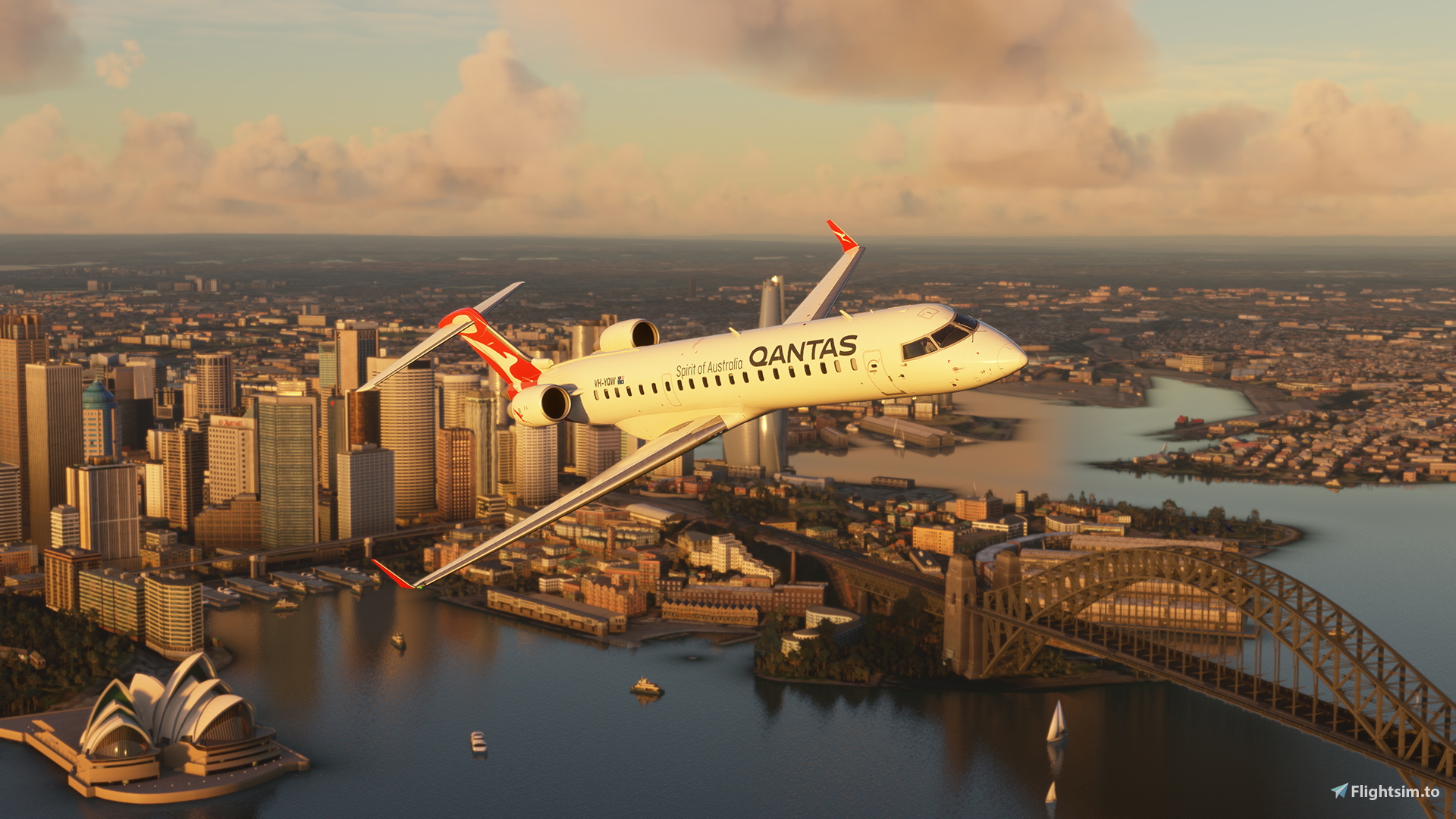 Qantas VH-YQT 8K with Interior - Image 1