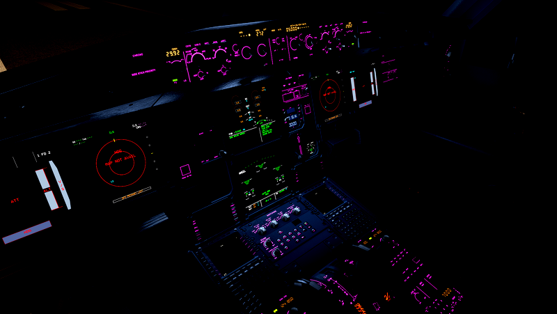 A330 (Pink Cockpit Lighting) for Microsoft Flight Simulator | MSFS