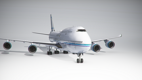 Boeing 747-8 BBJ State of Kuwait (4k) - no mirroring